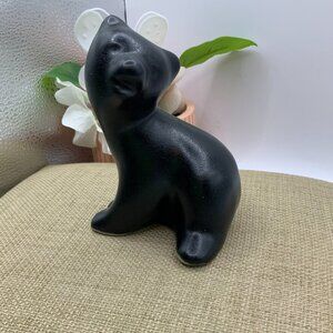 Pigeon Forge Tennessee Vintage Pottery Black Bear Figurine